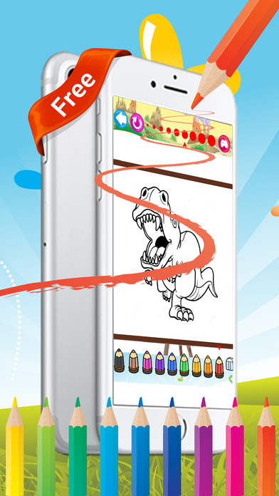Dinosaurs coloring amazing colorful game for kids screenshot 4