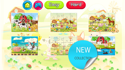 Farm animals jigsaw puzzle games for baby and kids screenshot 4