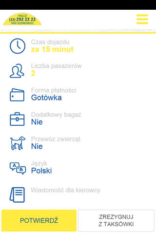 Hallo Taxi Sosnowiec screenshot 3
