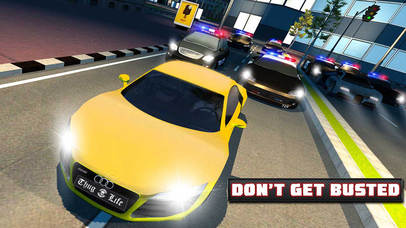 Police Car Chase 3D PRO: Night Mode Escape Racing screenshot 2