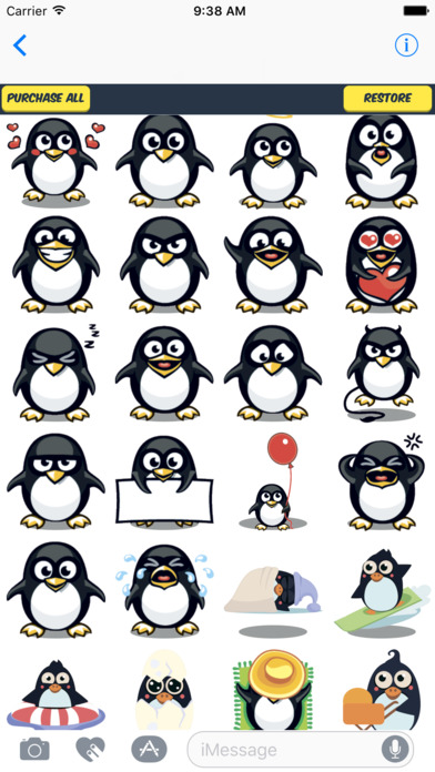 Penguin Stickers - 50 Cute Penguin Stickers Pack screenshot 3