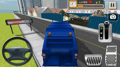 Real City Garbage Truck Simulator 2017. City Roads screenshot 4