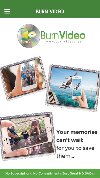 Screenshots of Burn Video - Your Phone's Videos Delivered on DVD for iPhone