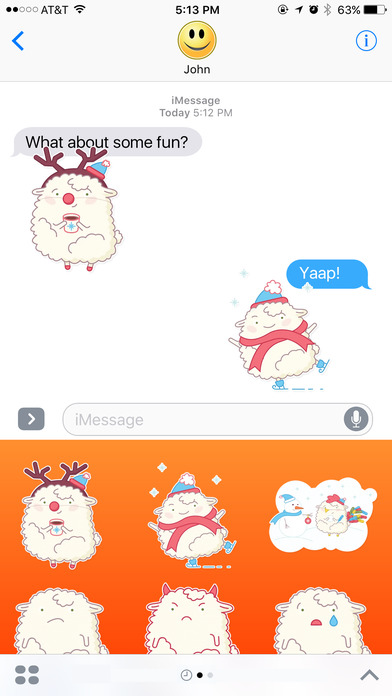 Funny and Fluffy Sheep Stickers screenshot 2