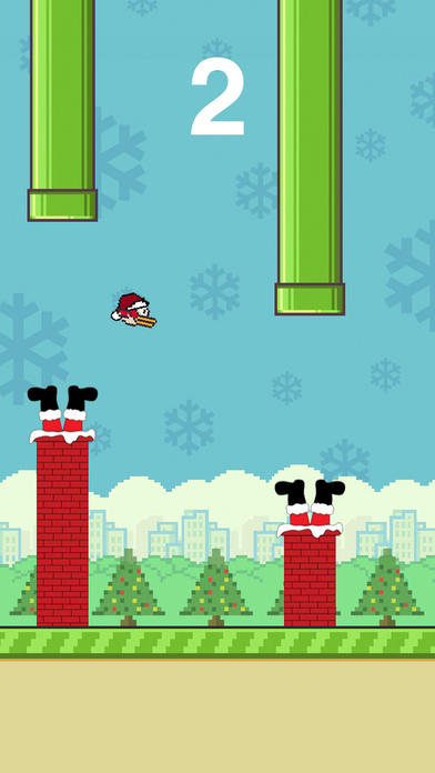 Flappy Christams: Santa Bird version screenshot 2