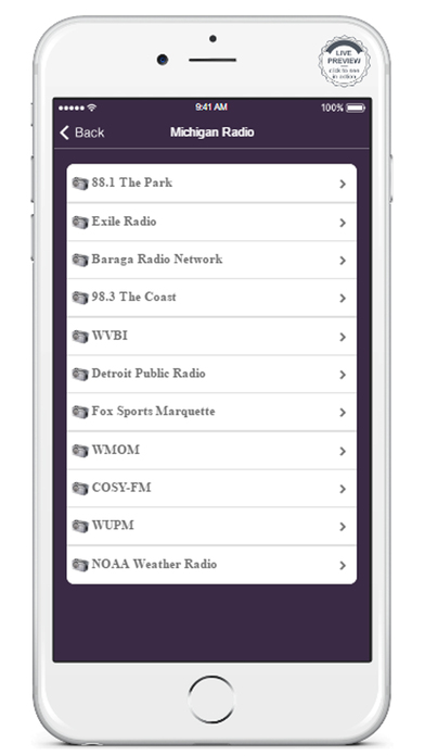 Michigan Radios screenshot 2