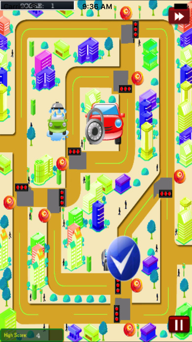A Racing Red Car Pro - Traffic Light Road screenshot 3