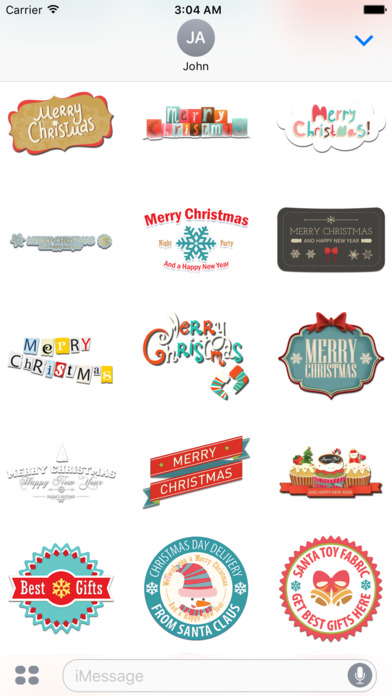 StiPia - Christmas Stickers screenshot 4