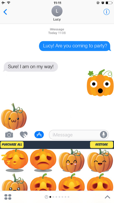 Pumpkin Stickers - Various Pumpkin Emojis screenshot 2