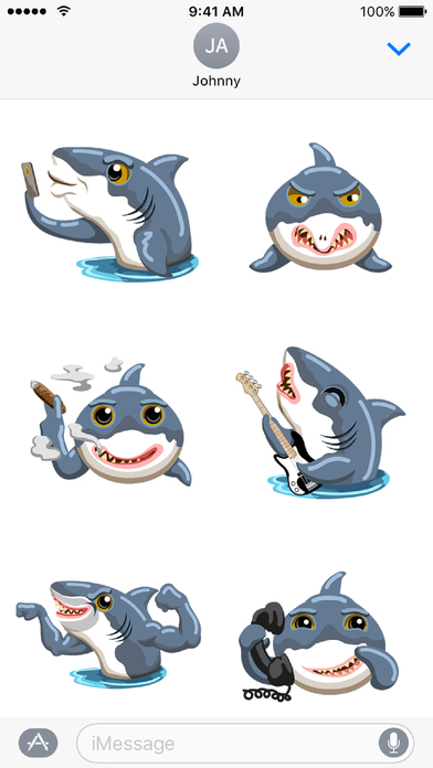 Mr. Shark Emoji screenshot 2