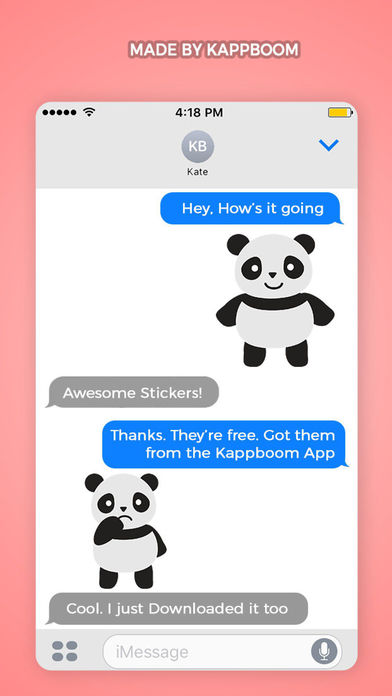 Fantastic Panda Emojis screenshot 2
