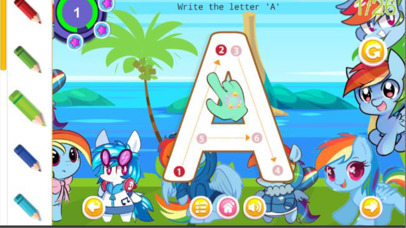 Unicorn Rainbow Alphabet ABC screenshot 3