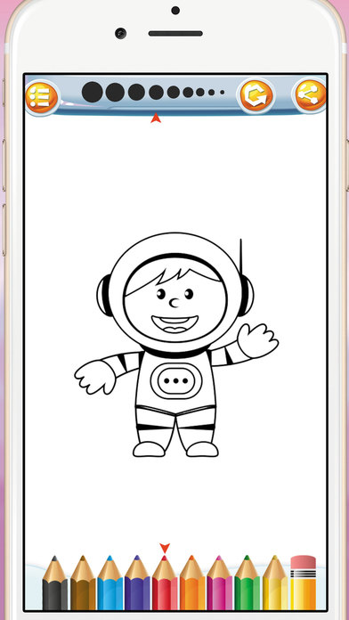 Space Adventure Coloring Book screenshot 3