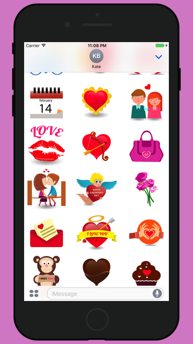 Valentine week love stickers 2017 screenshot 2