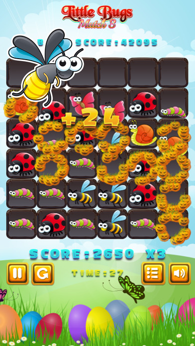 Little Bugs Match3 - Best Puzzle Game for Kids screenshot 2