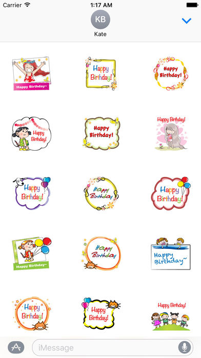 Happy Birthday Cards With Pets Sticker screenshot 2