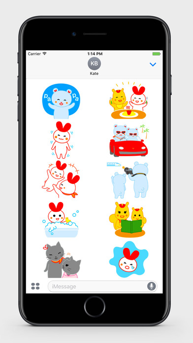 Red Rabbit Stickers screenshot 2