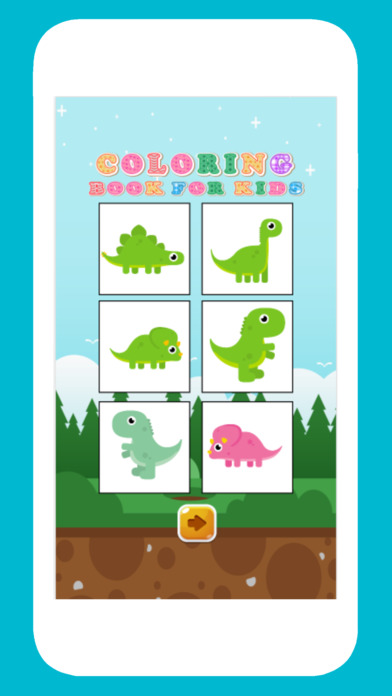 T Rex Dinosaur Coloring Book free game for kids screenshot 2