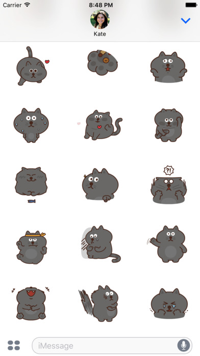 Jiggling Cat Animated Emoji Stickers screenshot 3