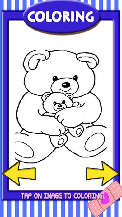 Family Bear Coloring Book Game For Kids Version screenshot 2