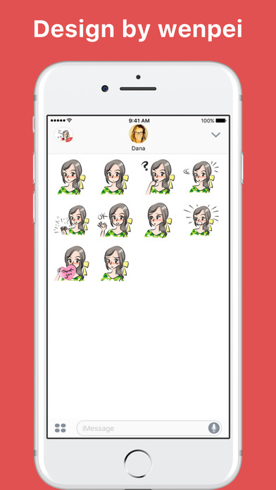 Leah stickers by wenpei screenshot 2