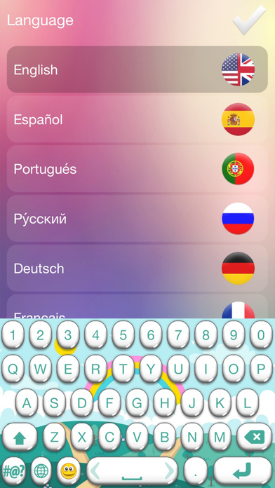 Rainbow Keyboard Themes – Cool backgrounds & Emoji screenshot 4