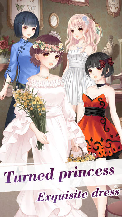 Mimei Princess Dress - Fashion make-up girl game screenshot 3