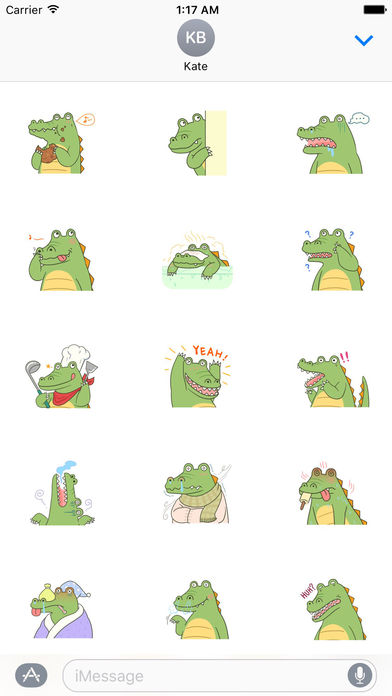Crybaby Crocodile Stickers screenshot 2