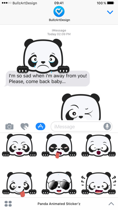 Panda Animated Sticker screenshot 4