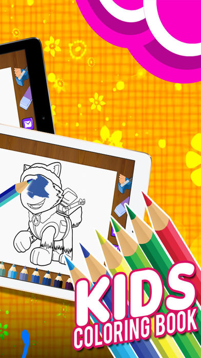 Color Book Game for Kids: "Paw Patrol version" screenshot 2