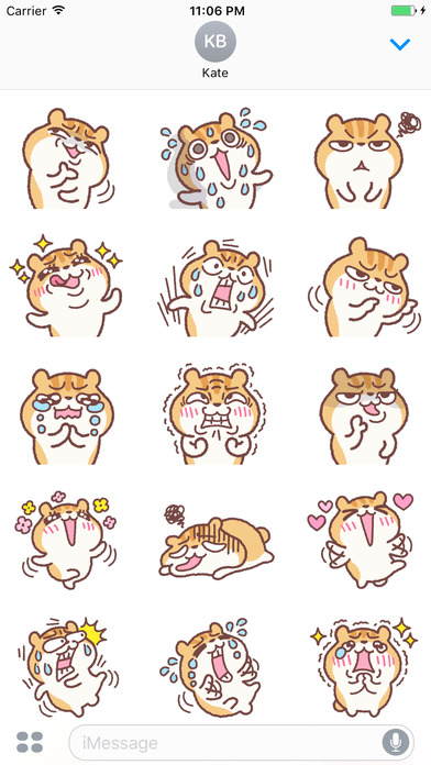 Cute Cute Hamster Stickers Vol 3 screenshot 2