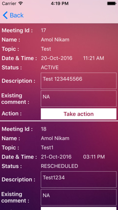 PMC Department Meeting App screenshot 3