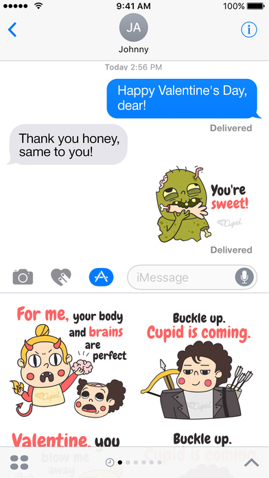 Zombie Valentine's Day Stickers screenshot 2