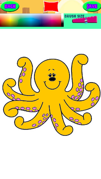 Octopus Coloring Pages Games Drawing Edition screenshot 2