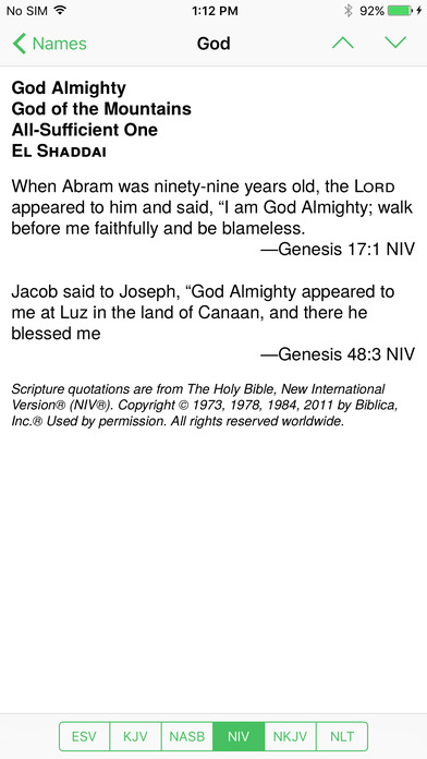Bible God Names screenshot 4