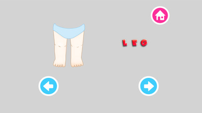 Parts of body learning vocabulary screenshot 3