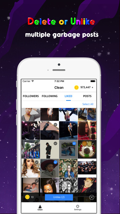 Mass Clean for Social Accounts – Unfollow & Block screenshot 2