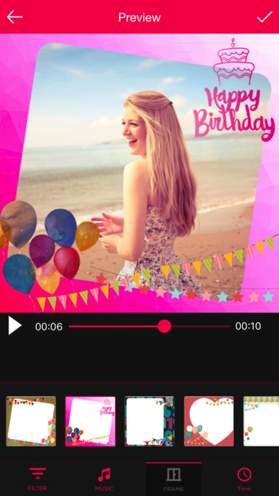 Birthday Movie Maker & Music screenshot 4
