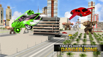 Real Robot Fighting VS Flying Car Games screenshot 4