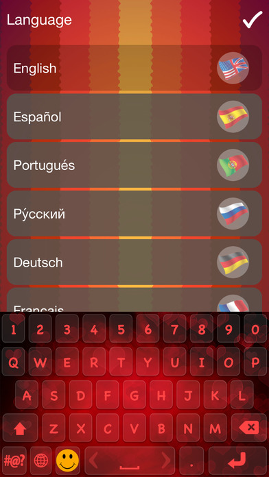 Red Keyboard Skin Changer - Cool Fonts and Emoji screenshot 4