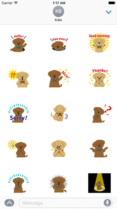 Two Adorable Puppies Sticker Packs screenshot 2