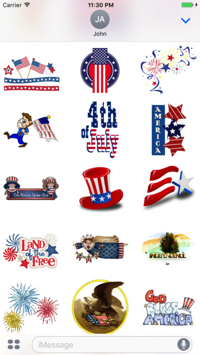 Independence Day Stickers screenshot 2