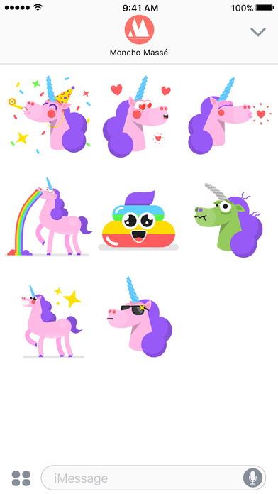 Moncho the Unicorn – Animated Stickers screenshot 3