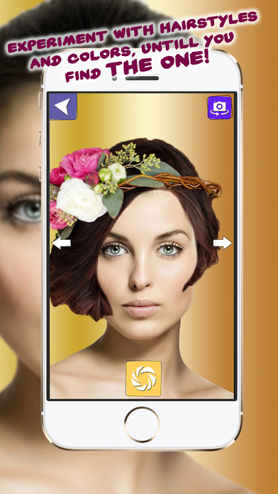 Wedding HairStyle Changer – Flower Crown & Tiara screenshot 2