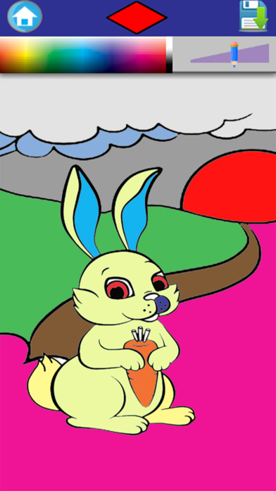 My Bunny Rabbit Junior Coloring Book screenshot 2