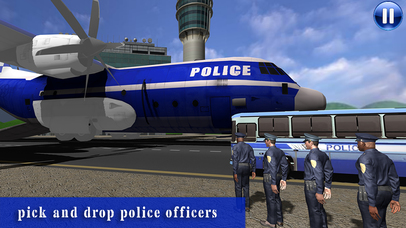 Police Airplane Flight Pilot: Truck Transport Duty screenshot 3