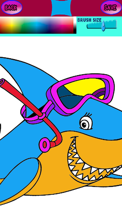 Animal Coloring Book Little Shark Cartoon Version screenshot 2