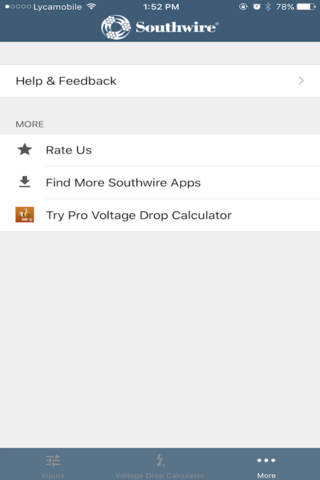 Southwire® Voltage Drop Calc screenshot 4