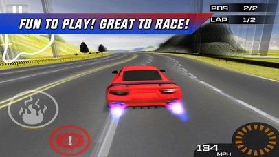 Red Car Speed Way screenshot 2