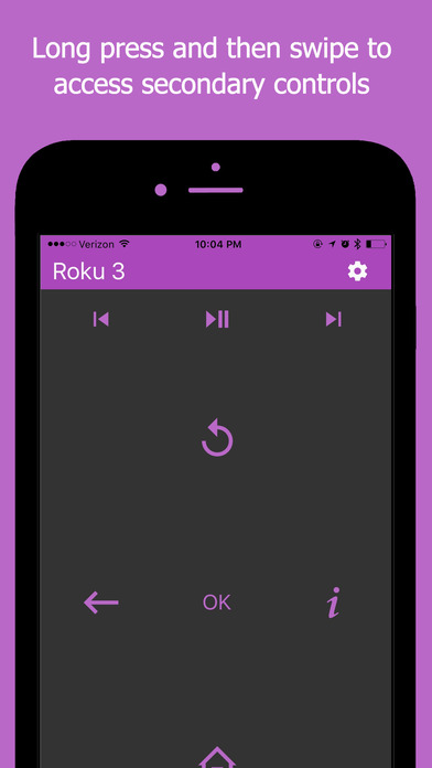 KuMote Lite - Free Touchpad Roku remote screenshot 2
